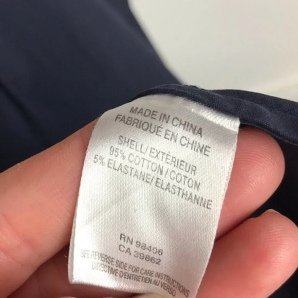 Theory • RARE Navy Mariela Zip Front Poplin Dress - Picture 7 of 7